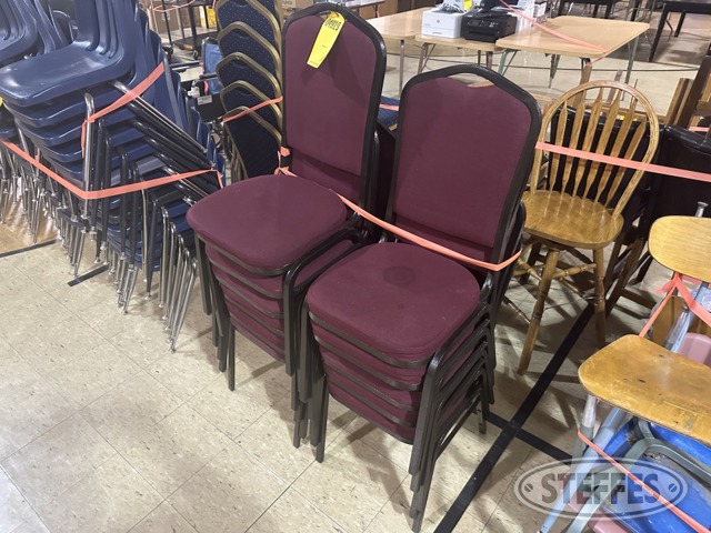(10) Cloth office chairs